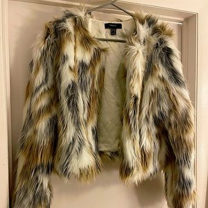 Faux fur jacket